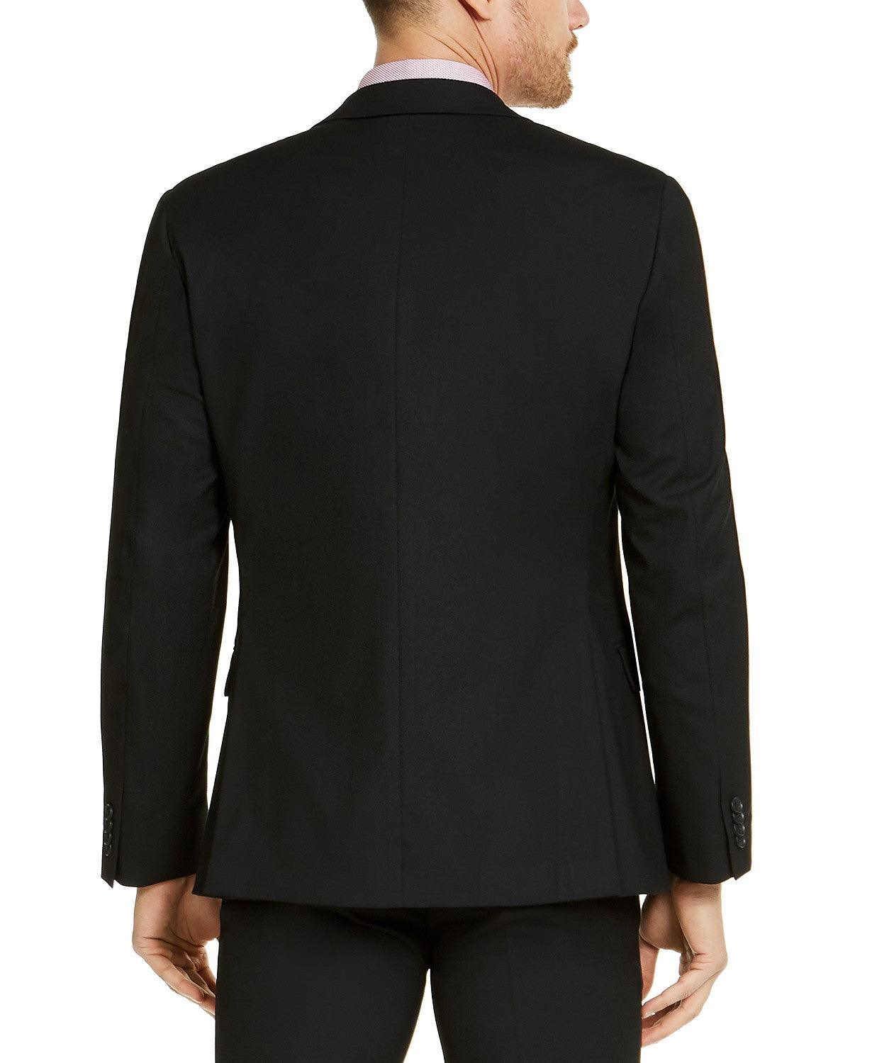 Alfani Mens Slim fit Suit Jacket Blazer 42 R Black Solid Stretch