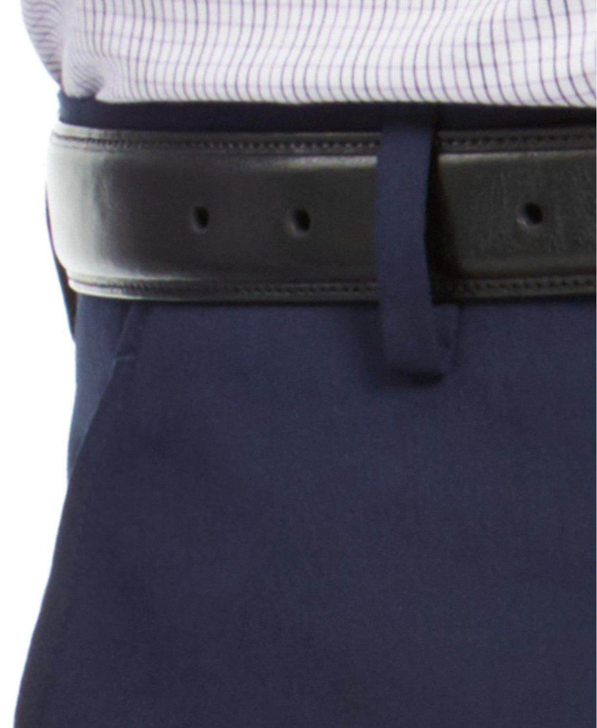 Alfani Mens Slim fit Dress Pants 34 / 30 Blue Solid Stretch