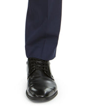 Alfani Mens Slim fit Dress Pants 34 / 34 Navy Blue Solid Stretch