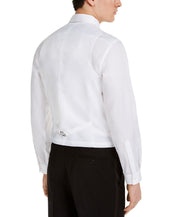 Alfani Mens Slim fit Button-Up Suit Vest Large White Solid Stretch