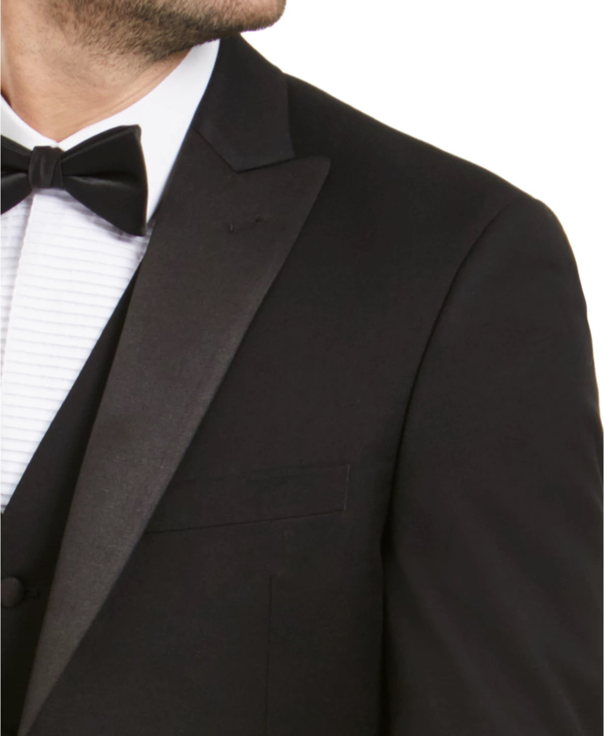 Alfani Mens Slim fit Tuxedo Jacket Blazer 40 R Black Solid Stretch
