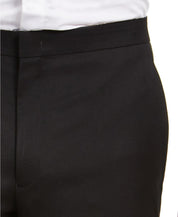 Alfani Mens Slim fit Dress Pants 33 / 32 Black Solid Stretch