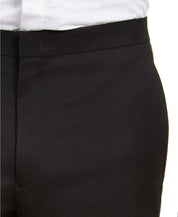 Alfani Mens Slim fit Tuxedo Pants  33 / 30 Black Solid Stretch