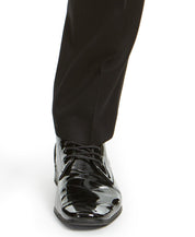 Alfani Mens Slim fit Dress Pants 33 / 32 Black Solid Stretch