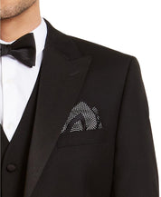 Alfani Mens Classic fit Tuxedo Jacket Blazer 36 S Black Solid Stretch