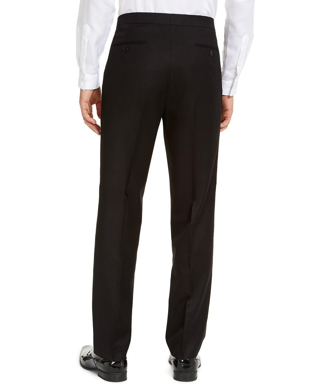 Alfani Mens Classic fit Tuxedo Pants 31 / 32 Black Solid Stretch