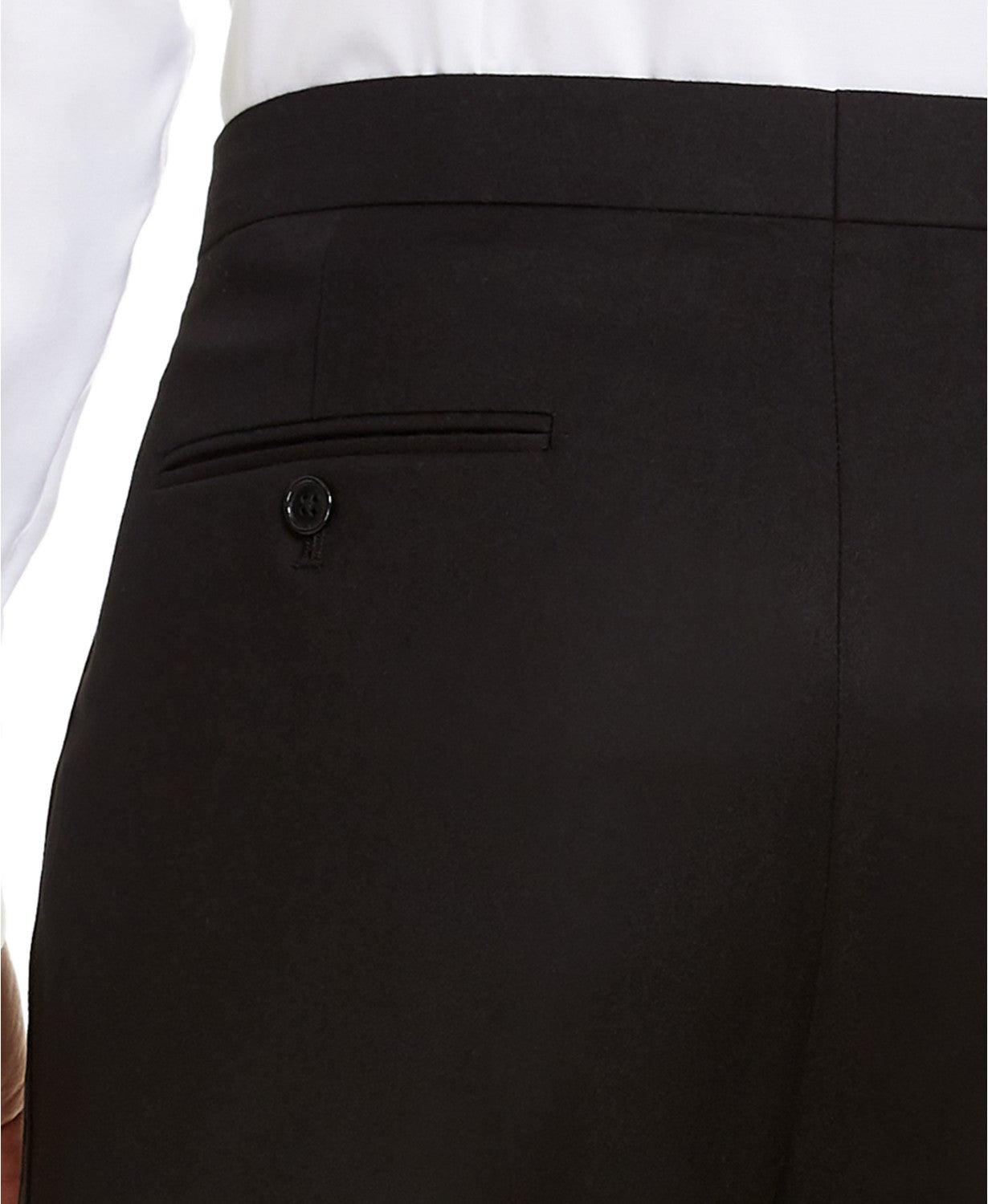 Alfani Mens Classic fit Tuxedo Pants 33 / 30 Black Solid