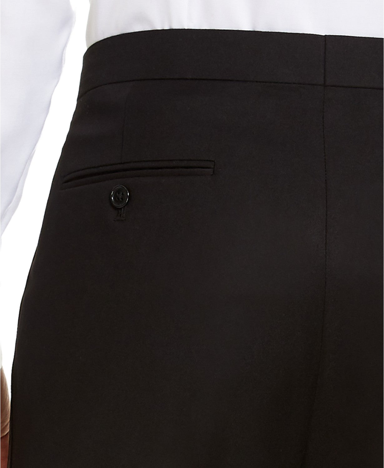 Alfani Mens Classic fit Dress Pants 30 / 32 Black Solid Stretch