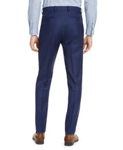 Alfani Mens Slim fit Dress Pants 32 / 32 Blue Solid