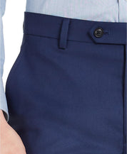 Alfani Mens Slim fit Dress Pants 32 / 30 Navy Blue Solid Stretch