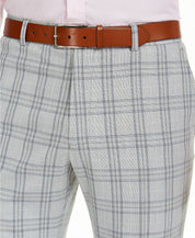 Tommy Hilfiger Men's Classic-Fit TH Flex Stretch Grey Plaid Dress Pants 32 x 30