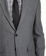 Izod Mens Classic fit Suit Jacket Only 36 R Grey Solid Sport Coat
