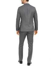 Van Heusen Men's Flex Slim Fit Suit 46L / 39 x 33 Grey Flat Pant