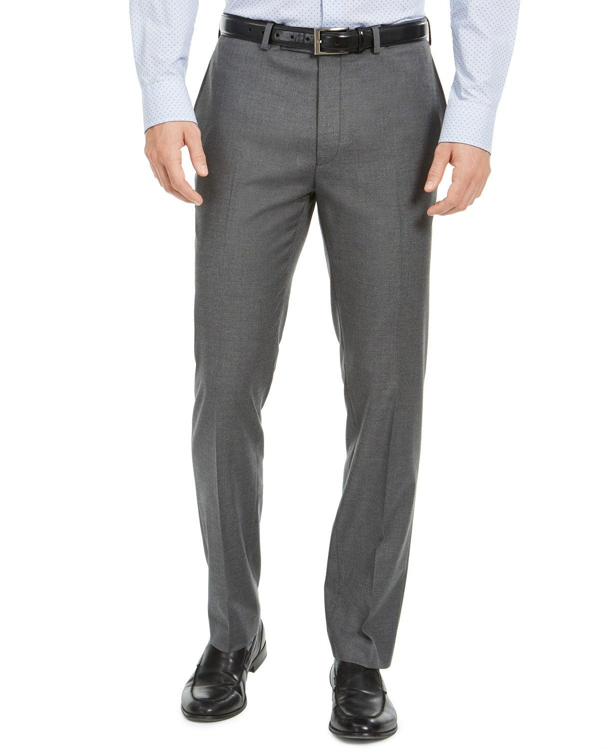 Van Heusen Mens Slim Fit Dress Pants 29 X  32  Mid Grey TRMU2VCZ0061
