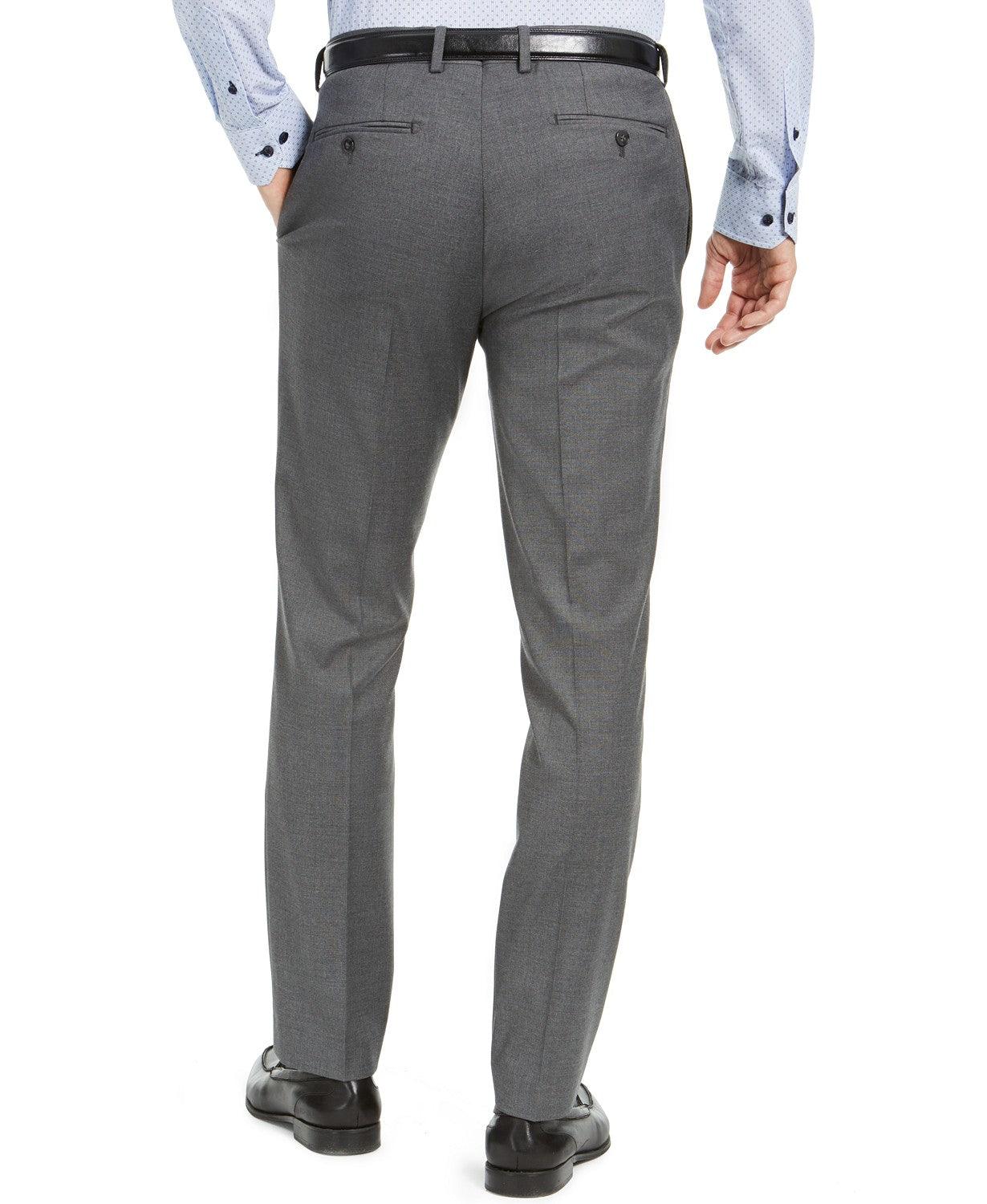 Van Heusen Mens Slim Fit Dress Pants 29 X  32  Mid Grey TRMU2VCZ0061