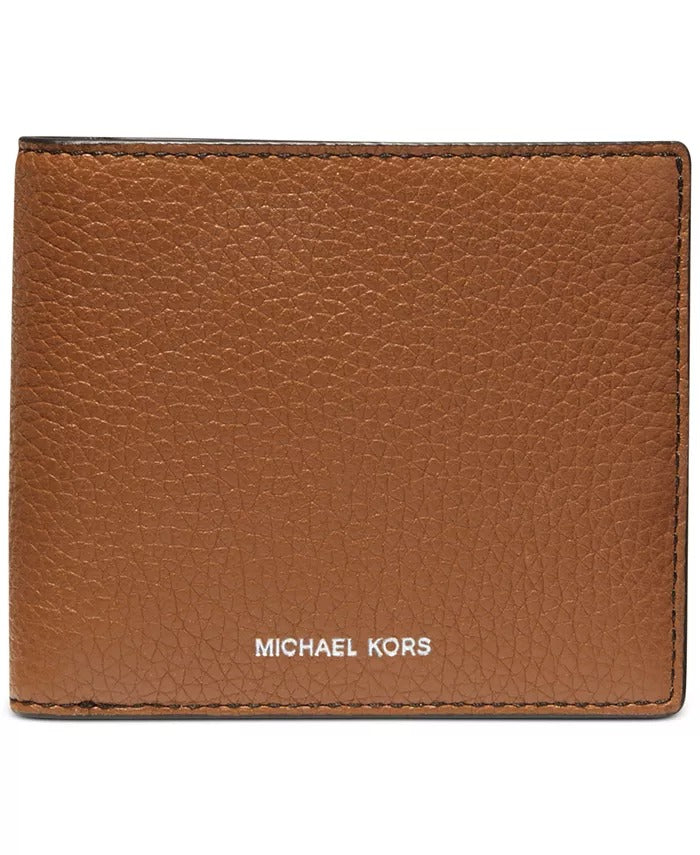 Michael Kors Men's L-Fold Leather Wallet Light Brown