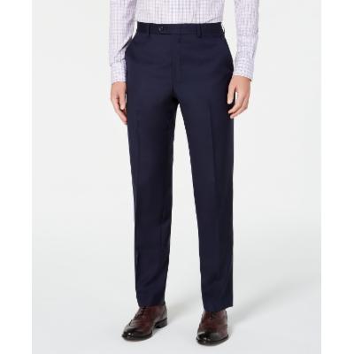 Lauren Ralph Lauren Mens Classic fit Dress Pants 56 / 32 Blue Plaid Stretch