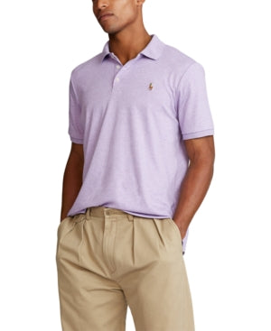 Polo Ralph Lauren Mens Classic Fit Mesh Polo Shirt Pastel Purple Medium