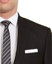 Van Heusen Men's Flex Plain Black Herringbone Slim-Fit 46R JACKET ONLY