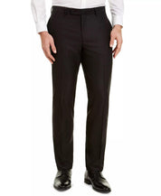 Van Heusen Mens Slim fit 2 Piece Suit 37 R / 30 Waist Black Solid Stretch