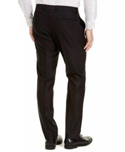 Van Heusen Mens Slim fit 2 Piece Suit 37 R / 30 Waist Black Solid Stretch