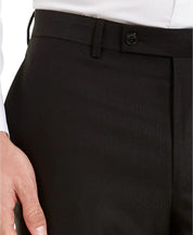 Van Heusen Mens Slim Fit Dress Pants 39 X  32  Black Herringbone TRMU2VCZ0060