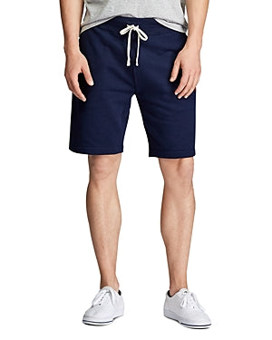 Polo Ralph Lauren Men's 9.5 Cotton Blend Fleece Shorts Cruise Navy Blue Large