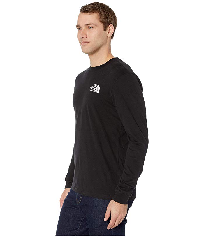 The North Face Men's Long Sleeve Hit Tee Shirt Black Small
