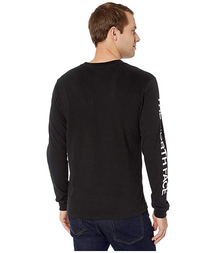 The North Face Men's Long Sleeve Hit Tee Shirt Black Small