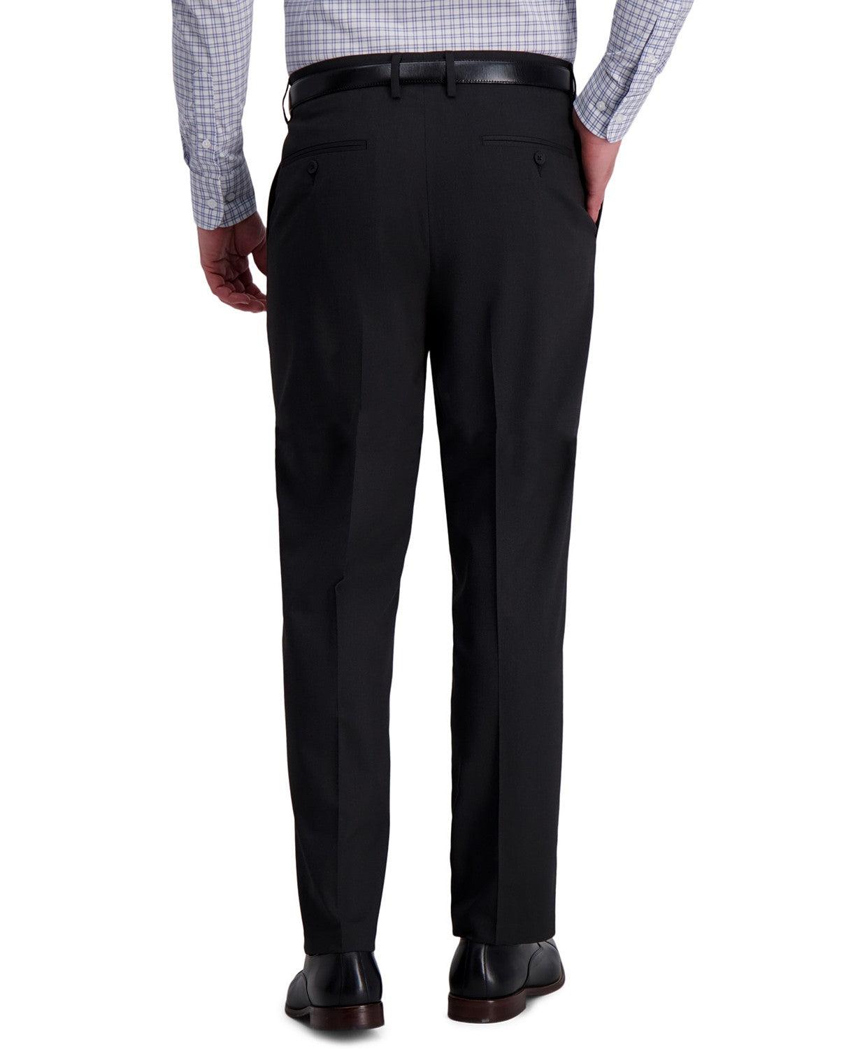 Haggar Mens Classic fit Dress Pants 36 / 32 Grey Stretch