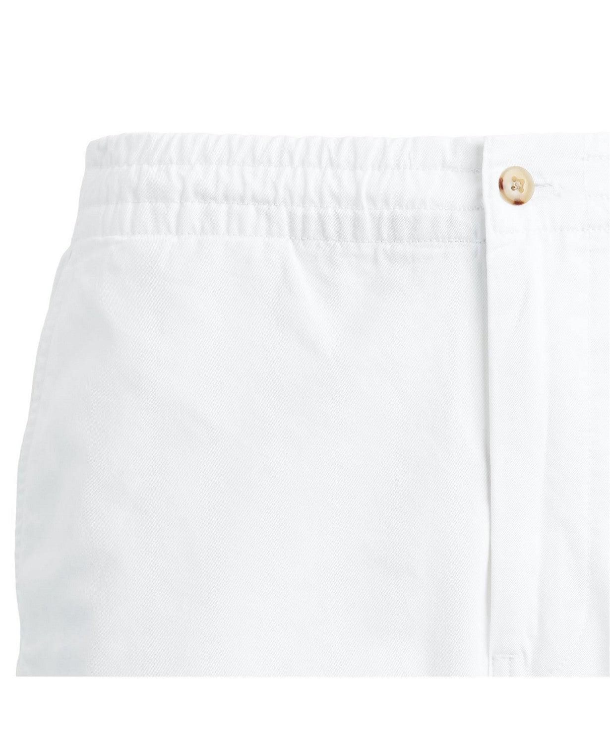 Polo Ralph Lauren Men's Classic Fit Stretch Prepster 6 Shorts White Large