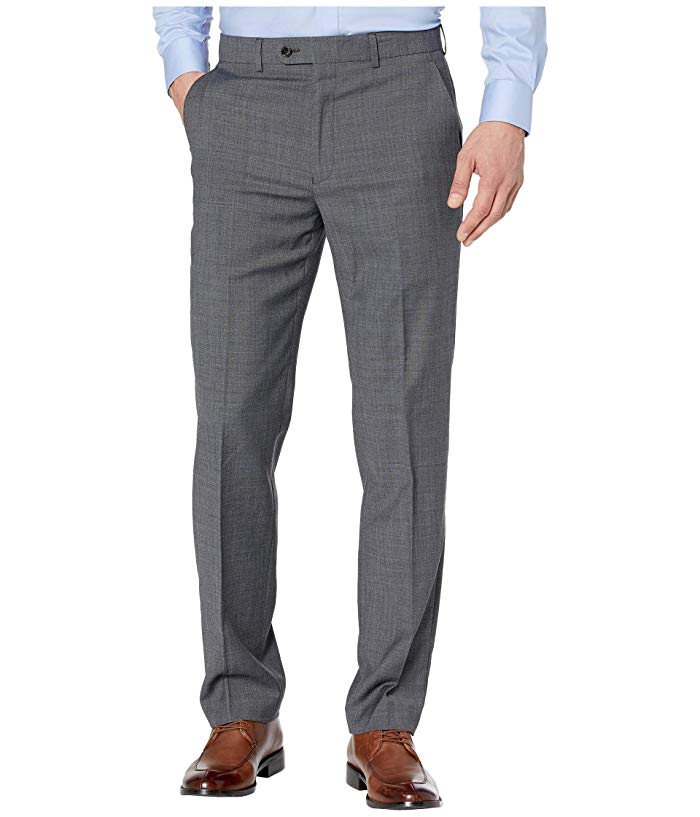 Lauren Ralph Lauren Men's Classic Fit Sharkskin Dress Suit Pants Grey 46 x 34