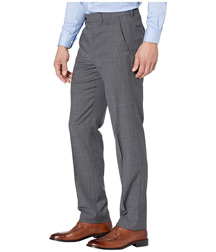 Lauren Ralph Lauren Mens Classic Fit Dress Suit Pants Grey Sharkskin 50 x 32
