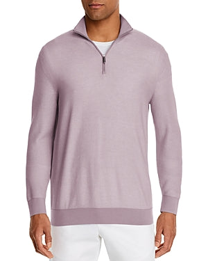 Mens Store 1/4 Zip Sweater XL Lavender Purple Cotton