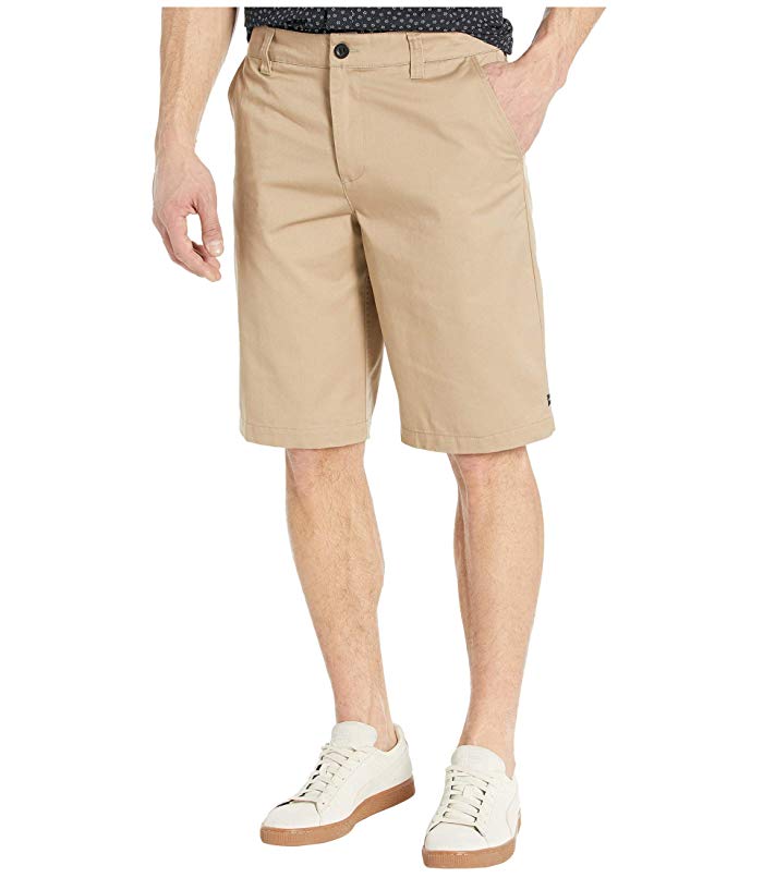 O Neill Mens Redwood 22 Inseam Walking Khaki Shorts Beige 28