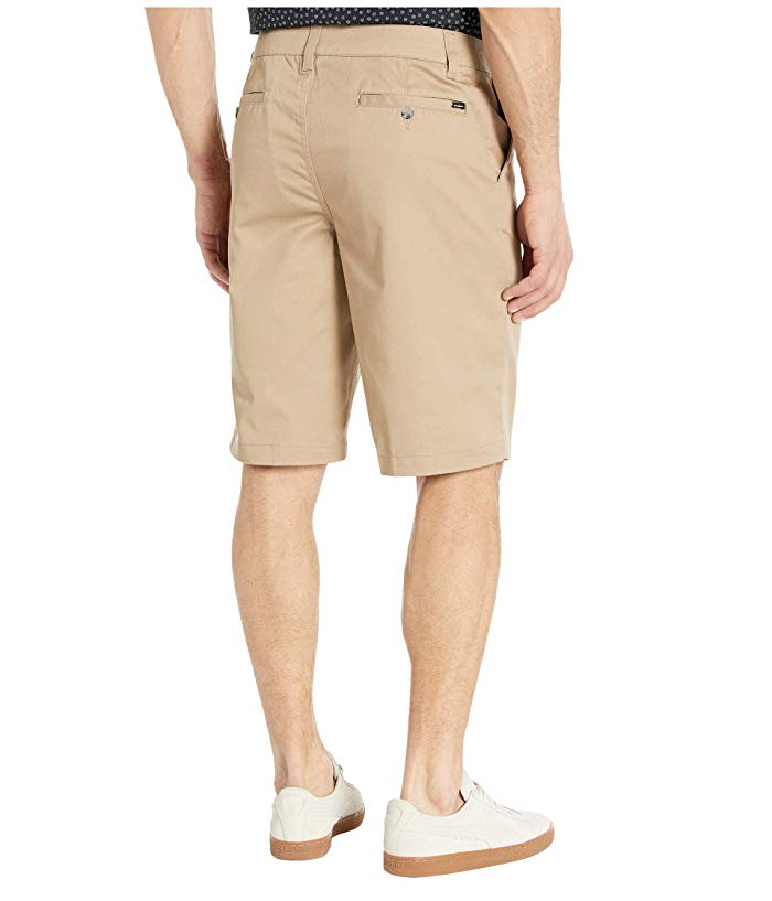 O Neill Mens Redwood 22 Inseam Walking Khaki Shorts Beige 28