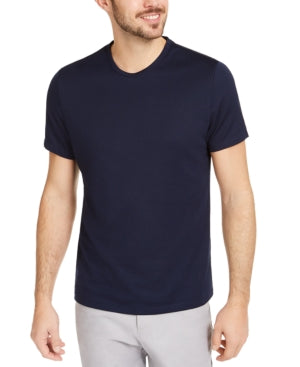 Alfani Men's Ribbed T shirt Dark Blue Size Medium