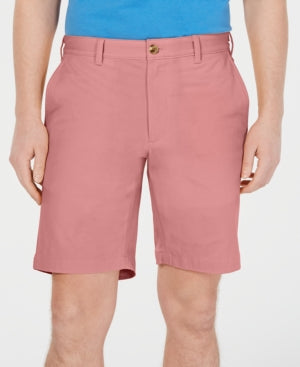 Club Room Mens Regular-Fit Stretch Shorts Coral Cave 40