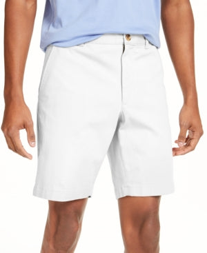 Club Room Mens Regular-Fit 4 Way Stretch Casual Shorts Bright White Size  40