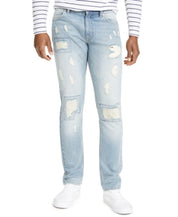 Sun + Stone Men's Slim Fit Distressed Jeans Light Blue 30 x 30