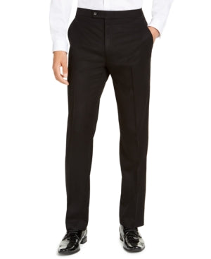 Alfani Mens Classic fit Dress Pants 33 / 32 Black Solid