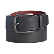 Perry Ellis Men's Embossed Black Casual Belt 30