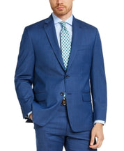 Michael Kors Men's Classic Fit Airsoft Sport Coat Blazer Blue Tic 50L