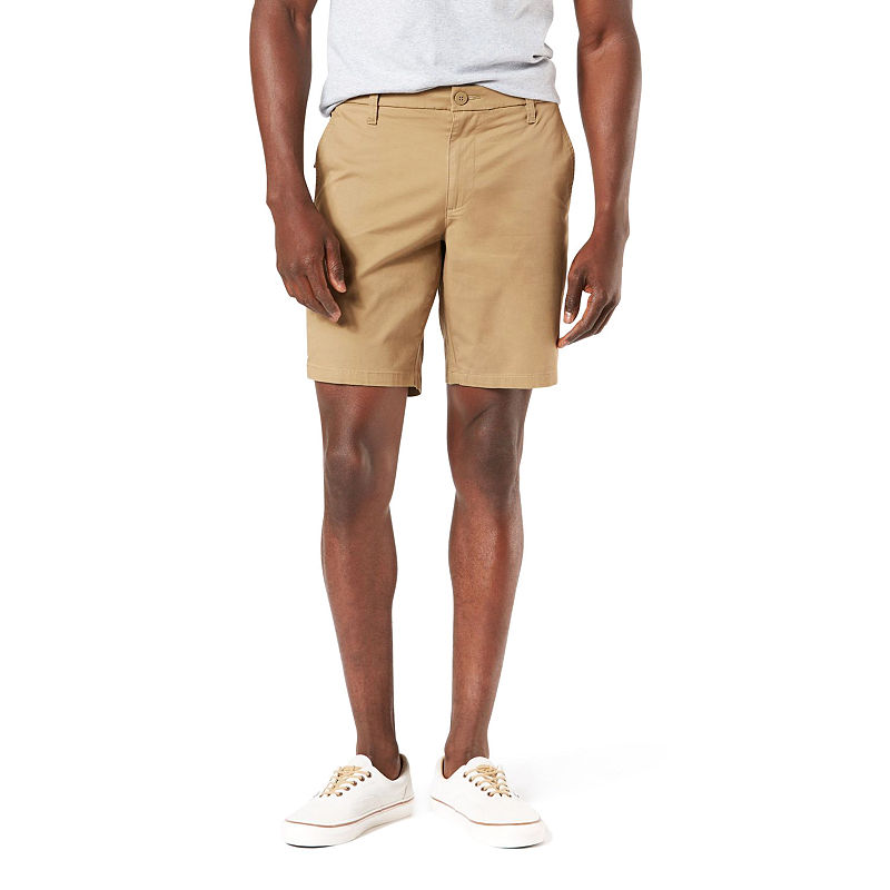 Dockers Mens Big Tall 9.5 Inseam Ultimate Khaki Shorts Brown 58