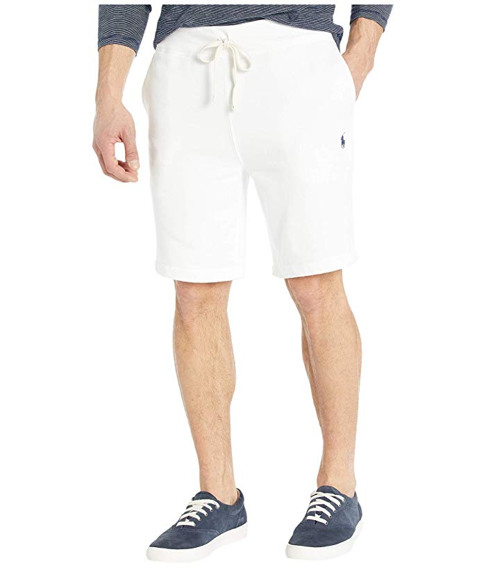 Polo Ralph Lauren Men's Cotton Blend Fleece Shorts White XL