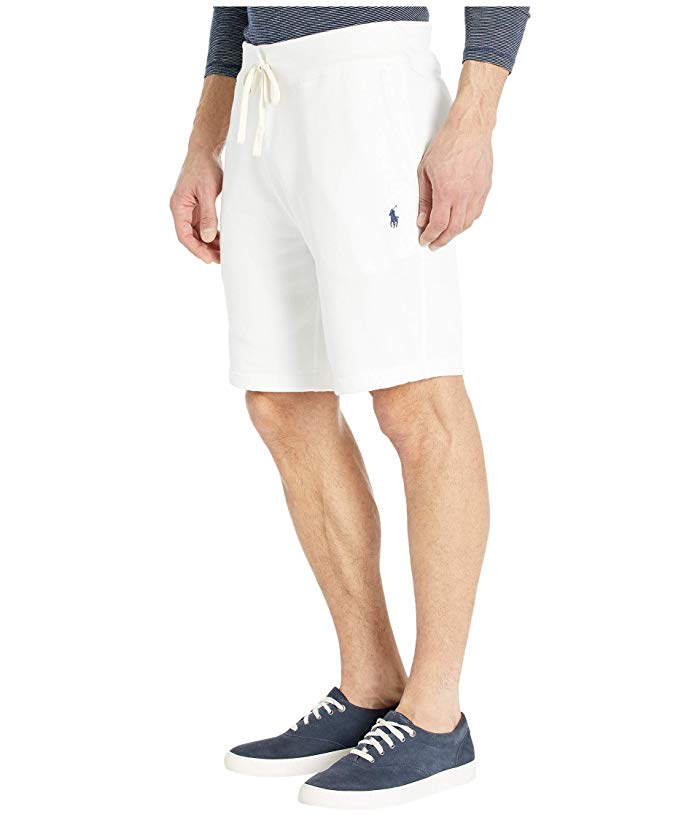 Polo Ralph Lauren Men's Cotton Blend Fleece Shorts White XL