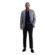 Haggar Mens Classic fit Dress Pants 34 / 32 Black Solid