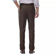 Haggar Mens Classic fit Dress Pants 36 / 30 Brown Solid