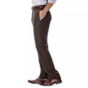 Haggar Mens Classic fit Dress Pants 36 / 30 Brown Solid