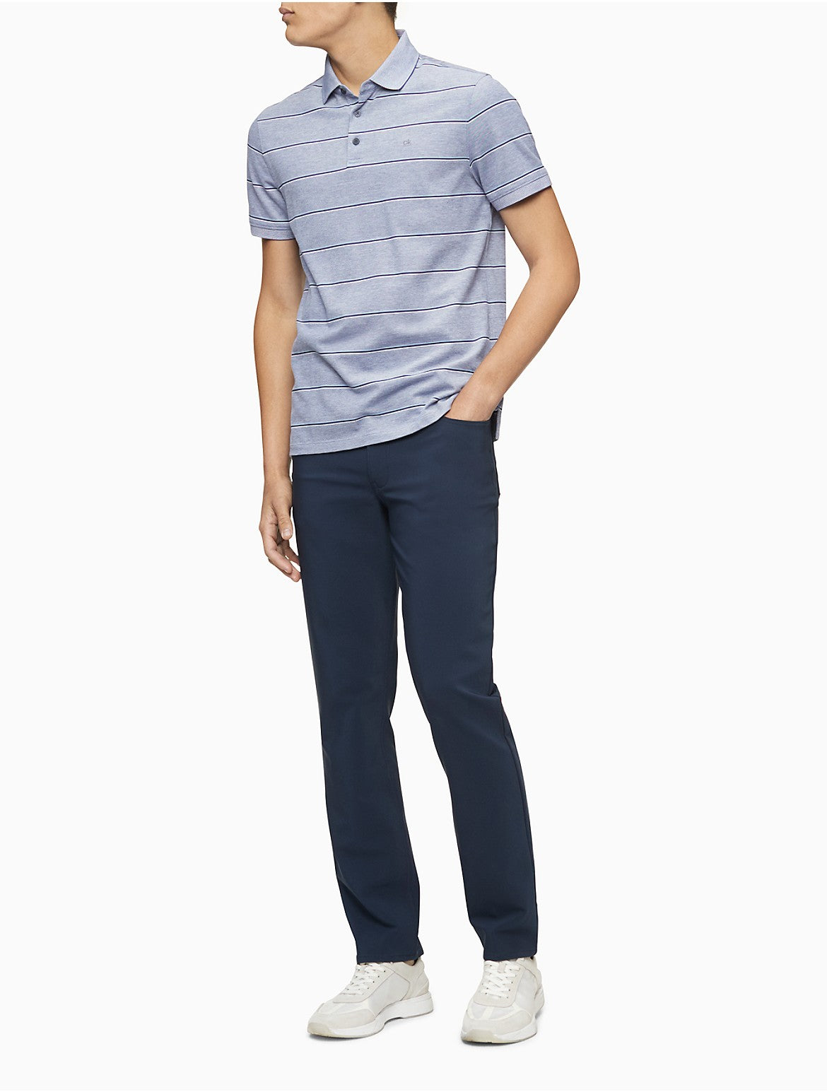 Calvin Klein Mens Move 365 Slim-Fit Performance Stretch Pants Blue 30 x 32